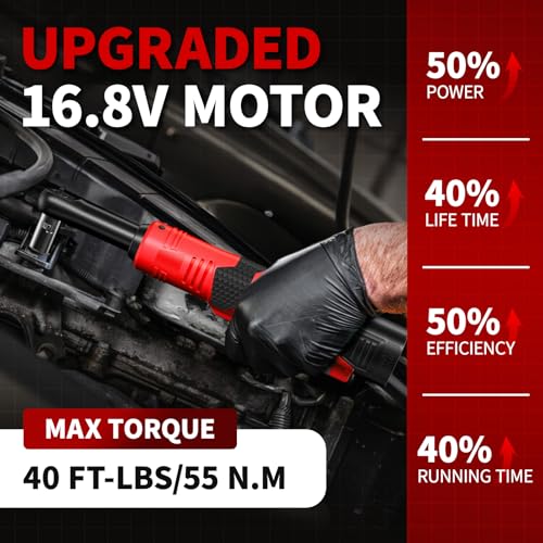 FULLYEA 16.8V Cordless Ratchet Set