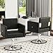 LOUVIXA Barber Chair for Hair Stylist, Height Adjustable Hydraulic Hair Salon Chair, 360 Degrees Rotation, Multi-Function Shampoo Chair for Salon Home Barbershop, Black
