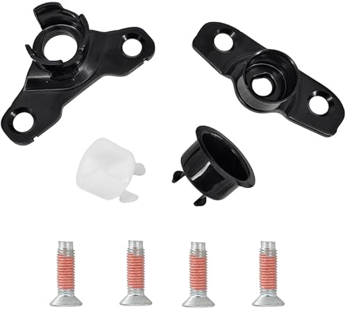 Kit de par de pivote de bisagra para portón trasero, pernos, tornillos, bujes para Ford F-150 W710261S437, FL3Z83430B38C, FL3Z99430B39A,