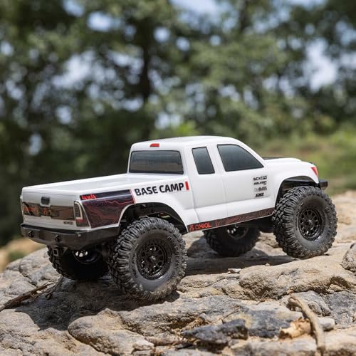 Axial RC Truck 1/24 SCX24 Base Camp 4x4 Rock Crawler Brushed RTR(Everything Needed to Run is Included) - White, AXI-1219T1 by Axial - Image 6