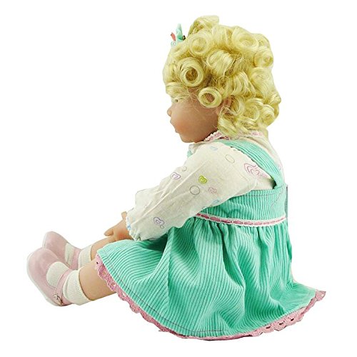 YIHANGG Reborn Baby Puppen Handgemachte Lebensechte Silikon Vinyl Baby Puppe Weiche Simulation Grüne Prinzessin Kleid 20 Zoll 50 cm Augen öffnen Mädchen Lieblingsgeschenk – Bild 5