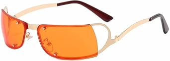 Trendy Oval Women Sunglasses Fashion Metal Men Sunglasses Outdoor Sports Travel Goggles Uv400