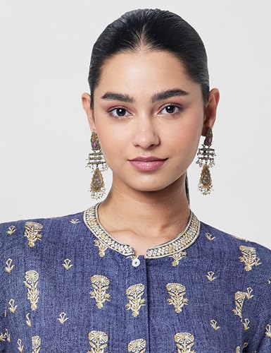 Image of BIBA Solid Rayon Flared Fit Womens Kurta