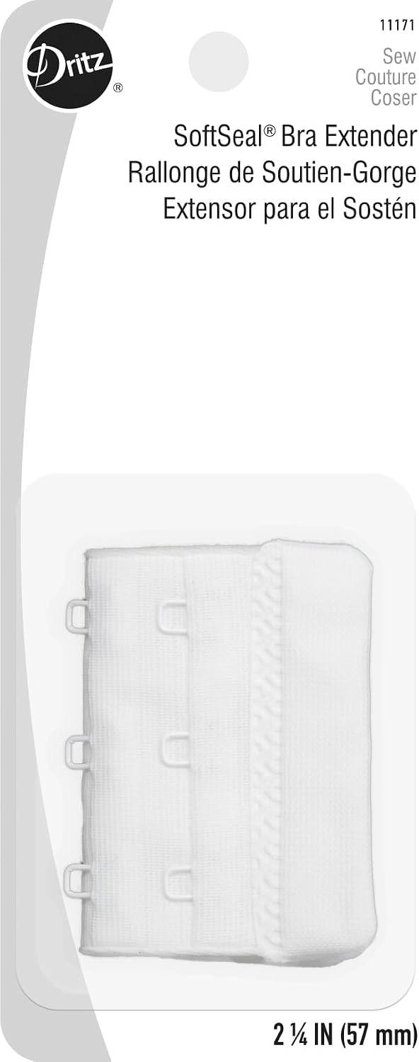 Dritz 2-1/4" SoftSeal, White Bra Extender