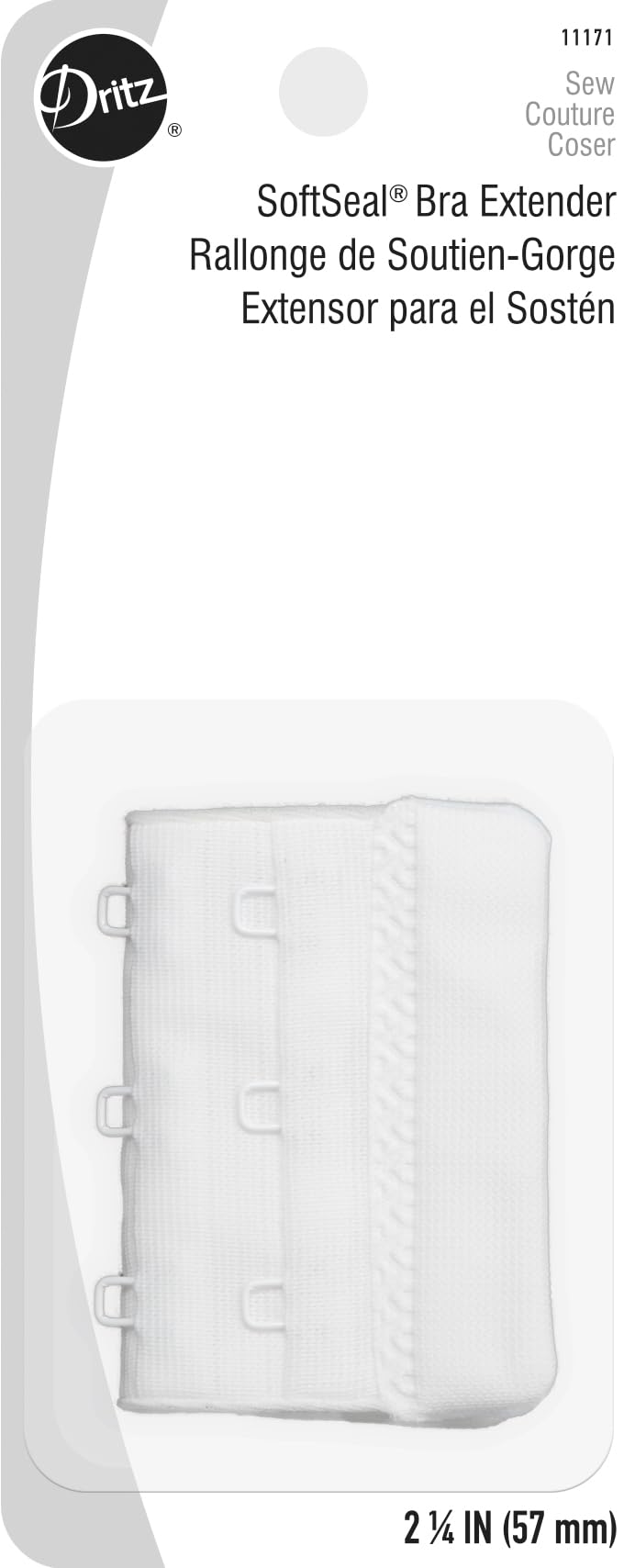 DritzDritz SoftSeal, White Bra Extender, 2-1/4" (5.72 cm)