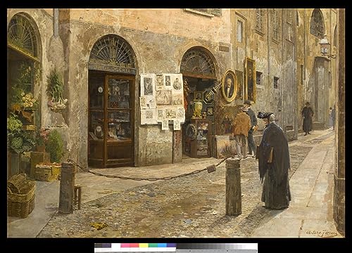 Toile Via San Bernardino Alle Ossa impression d'art premium portrait de style italien 60x90