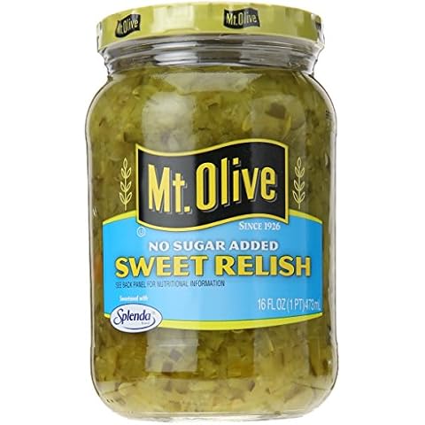 Mt. Olive No Added Sugar Sweet Relish, 16 oz Cover