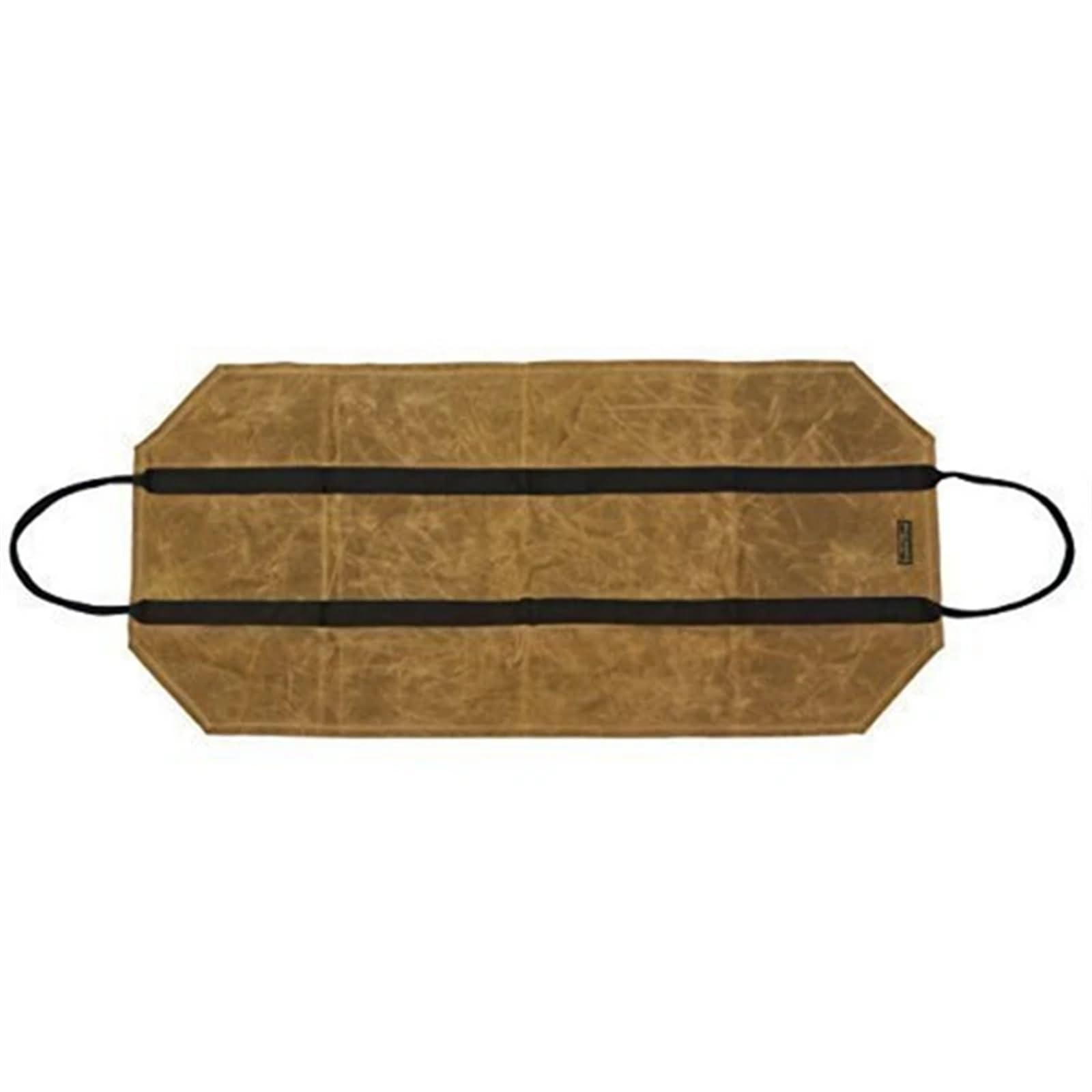 VAYEODEYU Firewood Storage Bag Canvas Log Camping Outdoor Holder Brown 10x8.3x1.2inch