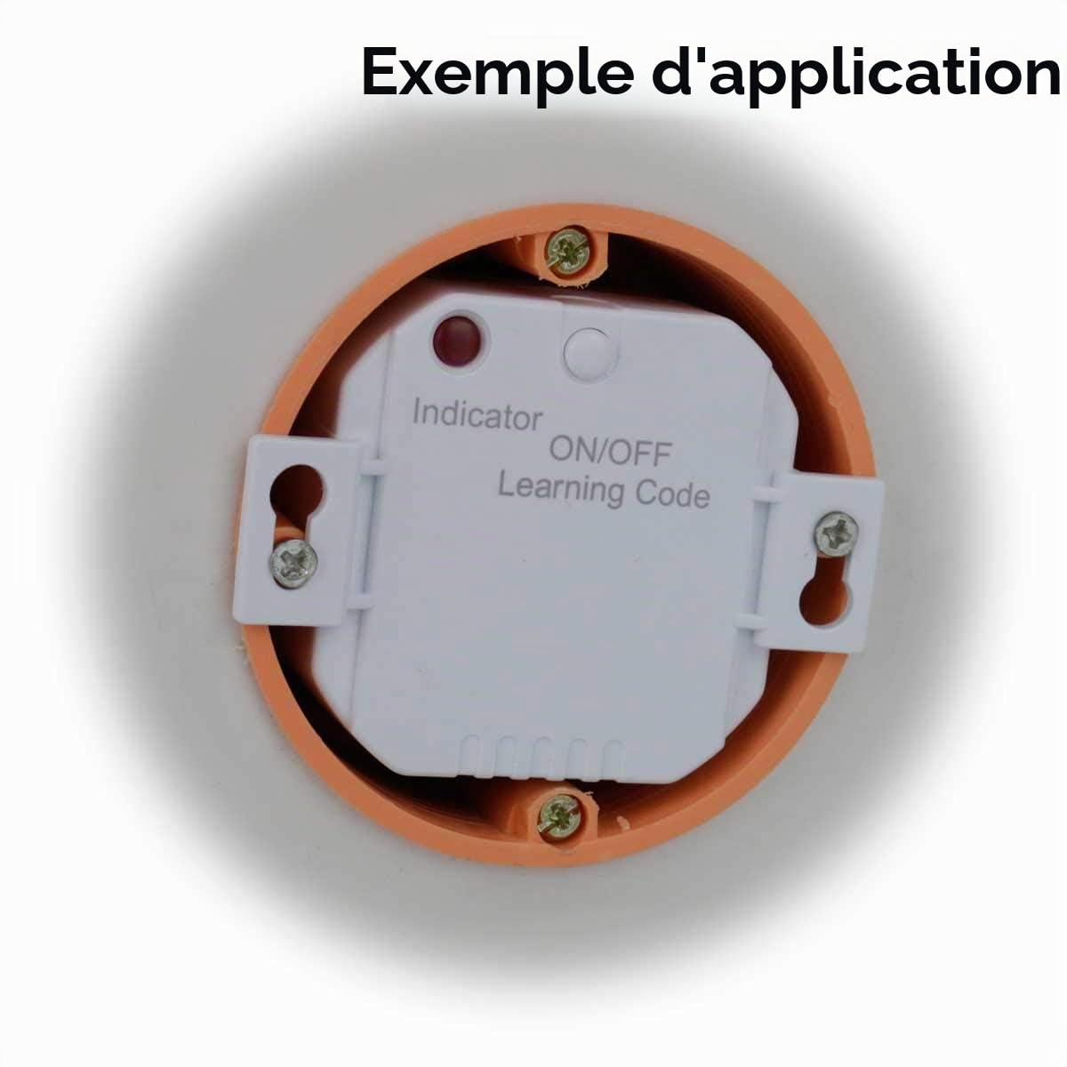 Ensemble détecteur de mouvement et récepteur sans fil pour l'extérieur IP44