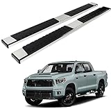 SCITOO 6 Inches Nerf Bar Running Boards Fit for 2007 2008 2009 2010 2011 2012 2013 2014 2015 2016 2017 2018 2019 2020 2021 for Toyota for Tundra Double Cab Stainless Steel Side Step Rock Sliders