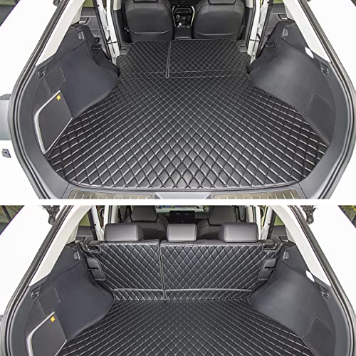 7Deekei For 2021-2023 Toyota Venza Trunk Mat And Rear Backrest Mat Cargo Liners All Weather Anti-Slip 2021 2022 2023 #TOP2