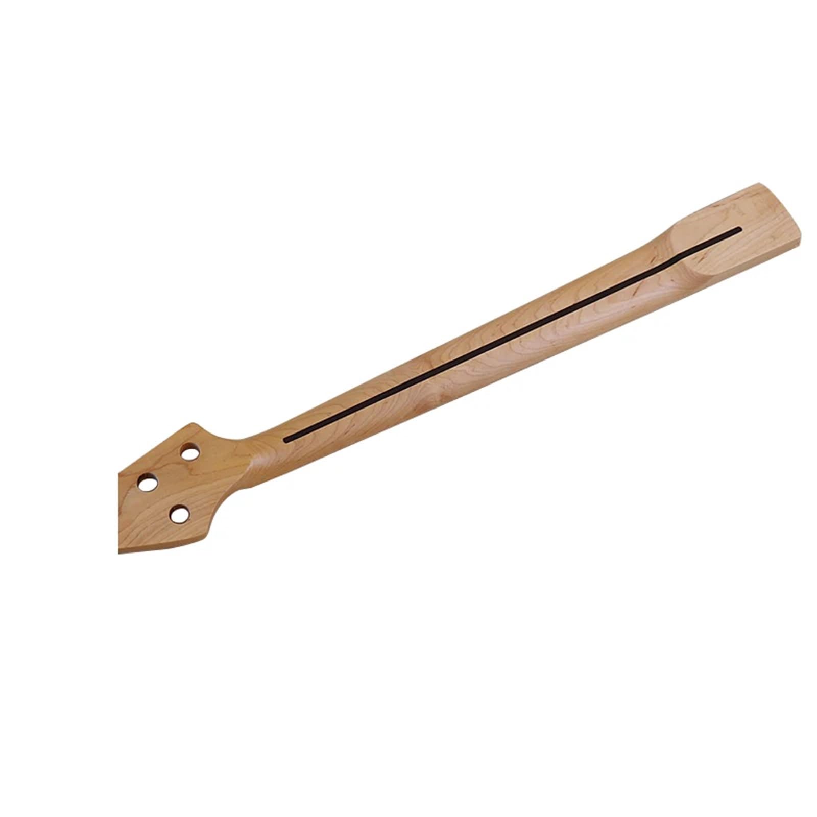 Cuello de guitarra eléctrica Bajo eléctrico de 5 cuerdas, 21 trastes, mástil arce, diapasón, ancho cejuela: 46 mm