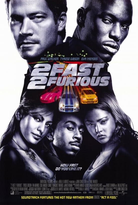 Amazon.com: 2 Fast 2 Furious Movie Poster (11 x 17): Posters & Prints