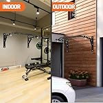 Upgraded-HWOOUSA Pull Up Bar Wall Mounted,Heavy Duty Multi Grip Bar with 14 Grip Positions,Space Saving Home Gym Equipment -Ideal for Garage,Outdoor Strength Training, Chin Up Bar,Supports to 600 Lbs - Image 5