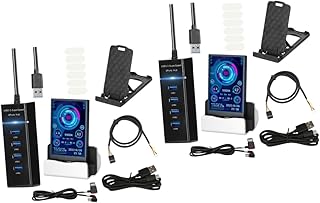 Hemobllo 2pcs computer secondary screen mini computer hard drive case hdd enclosure USB Mini Screen external gpu enclosure lcd screen HDD Data Monitor mini monitor Computer data monitor CPU