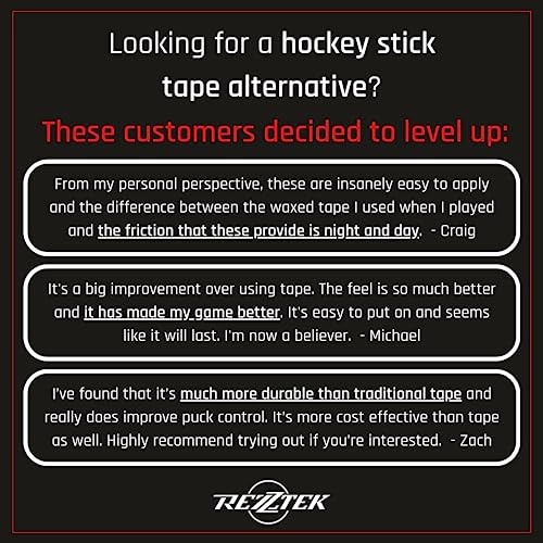 Rezztek | Blade Grips | Enhanced Hockey Stick Tape | Developed, Tested, and Used by NHL Players | 2 Pack - Thumbnail 4