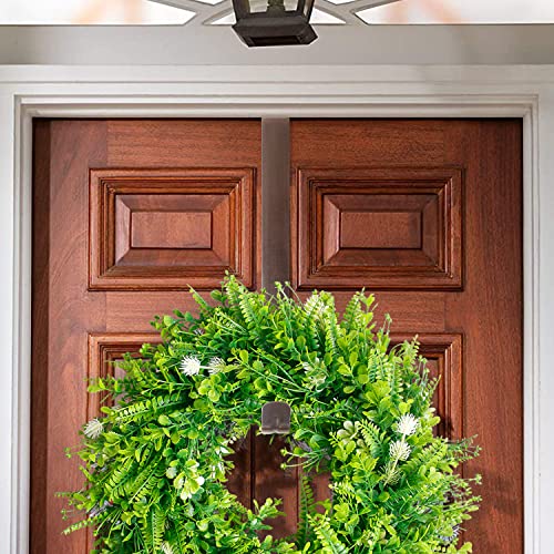 Gamexcel 12" Wreath Hanger For Front Door - Large Wreath Metal Hook For Christmas Wreath Over The Door Hanger, Bronze #TOP6