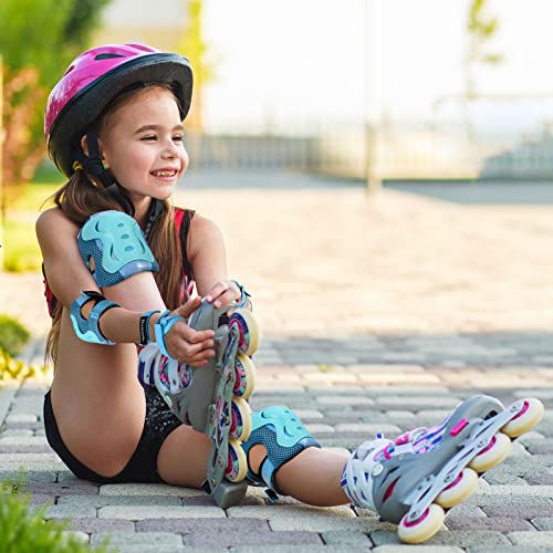 Image of BOSONER Kids /Youth Knee Pad Elbow Pads Guards Protective Gear Set for Roller Skates Cycling BMX Bike Skateboard Inline Skatings Scooter Riding Sports