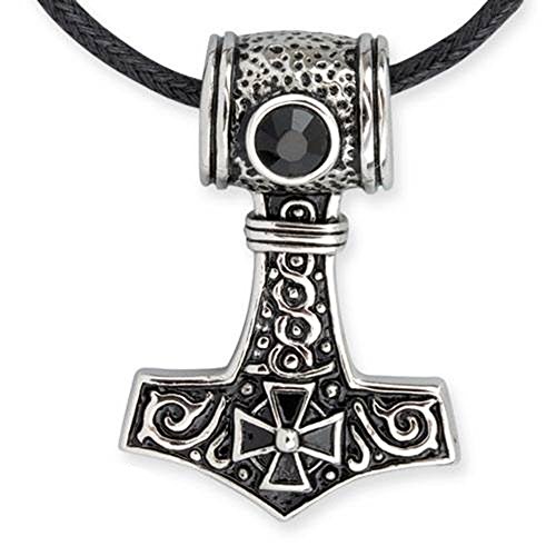 Preisvergleich Produktbild etNox Anhänger Thor Hammer Zirkonia Edelstahl Schmuck