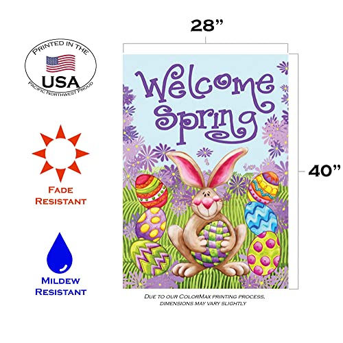 Drapeau Welcome Spring Toland Home Garden double face grand format extérieur - 4