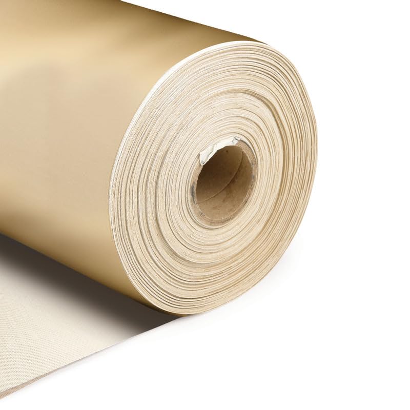 DFL Amigo Upholstery Fabric- PVC Leatherette - Non-Stretch, 54 Inch Wide, Fire Retardant for Furniture & Craft (Cream, 3 Metre) — image 1