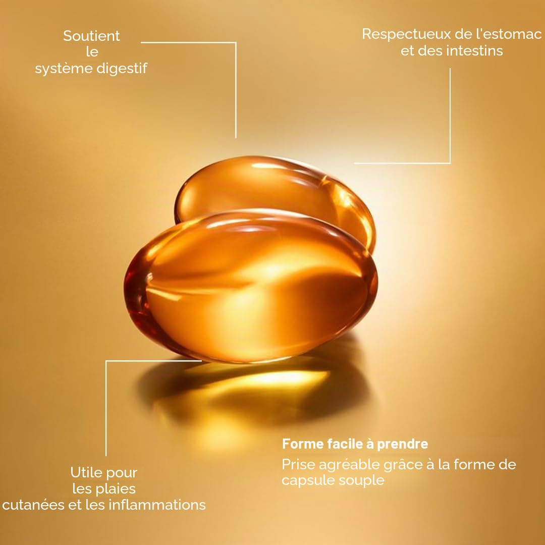 Zühre Ana Lot de 90 capsules d'huile de melon amer 1300 mg - Naturelle et pure - Facile à avaler
