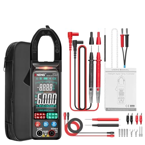 Digial Multimeter ST212 Clamp Meter Professional DC/AC Current Voltage 6000 Counts multimetro NCV Ohm electrician tools(ST212)