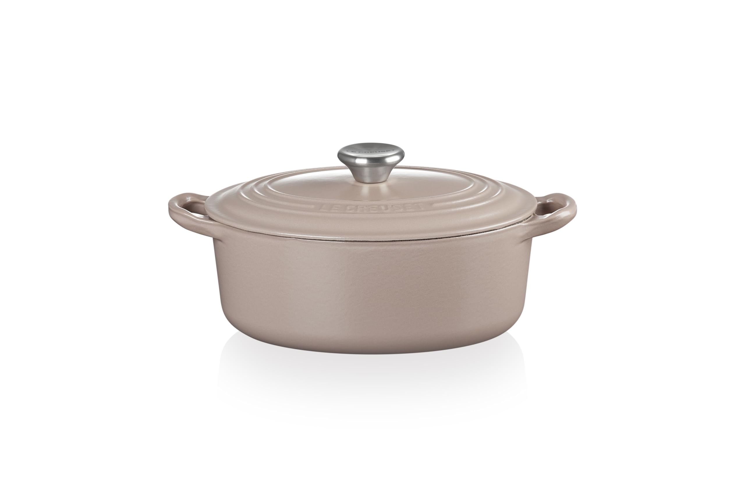 Le Creuset Oval French Oven Cast Iron Casserole, 23cm, Sisal