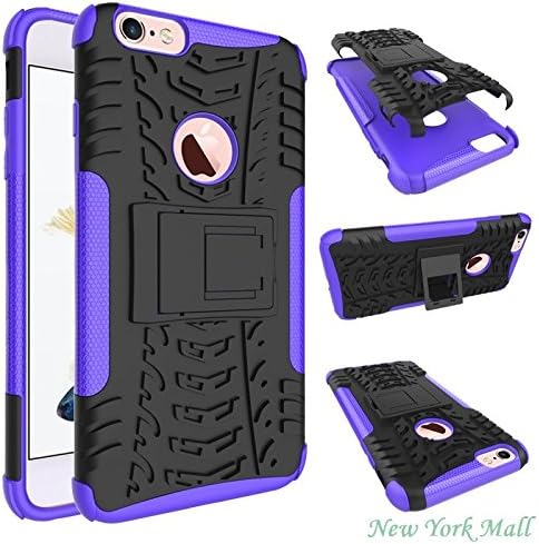iPhone 6 plus case,iPhone 6s plus case,[Shockproof][Drop Protection] Premium TPU+PC Full-Body Super Protective Case Cover with Kickstand for iPhone 6/6s plus(5.5 inch) (Purple)