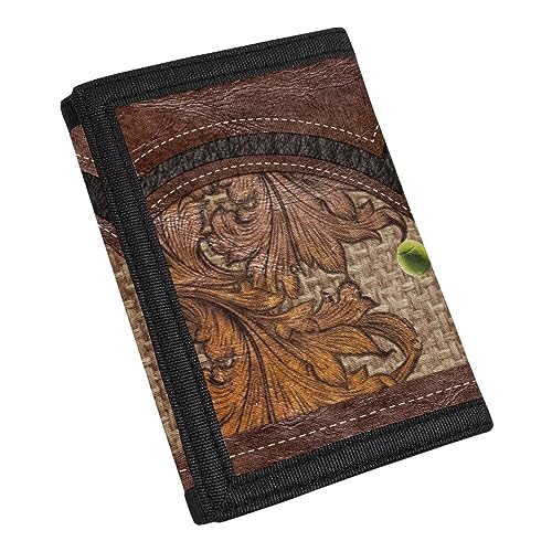 COEQINE Cute Dogs Play Ball Trifold Wallet for Women, Cute Novelty Moneybag With Coin Pocket And Id Window for Cash4