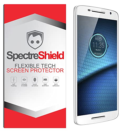 Spectre Shield Screen Protector For Motorola Droid Moto X Play/Maxx 2 Screen Protector (2015) Case Friendly Accessories Flexible Full Coverage Clear Tpu Film #TOP23