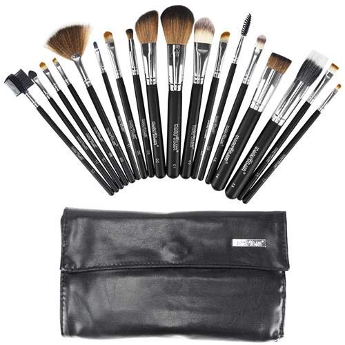 Kit com 18 Pincéis para Maquiagem - Macrilan