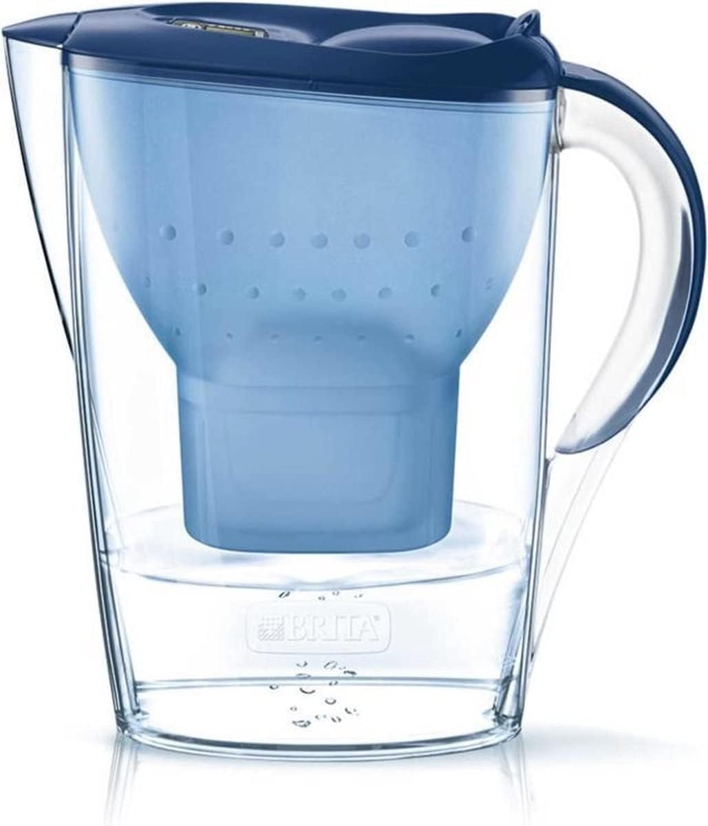 BRITA S0591 Marella Fridge water filter jug for reduction of chlorine, limescale and impuities, Blue, 2.4L