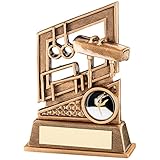 Gimnasia Trophy Gimnasia trofeo - Características de diseño aros, bóveda, barras asimétricas - 5,25 pulgada