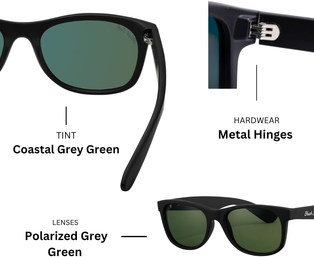 Black Sail Jib Polarized Sunglasses – Lightweight Low-Profile Frame, UV400, 7-Layer Lenses for Everyday Adventure - Image 2