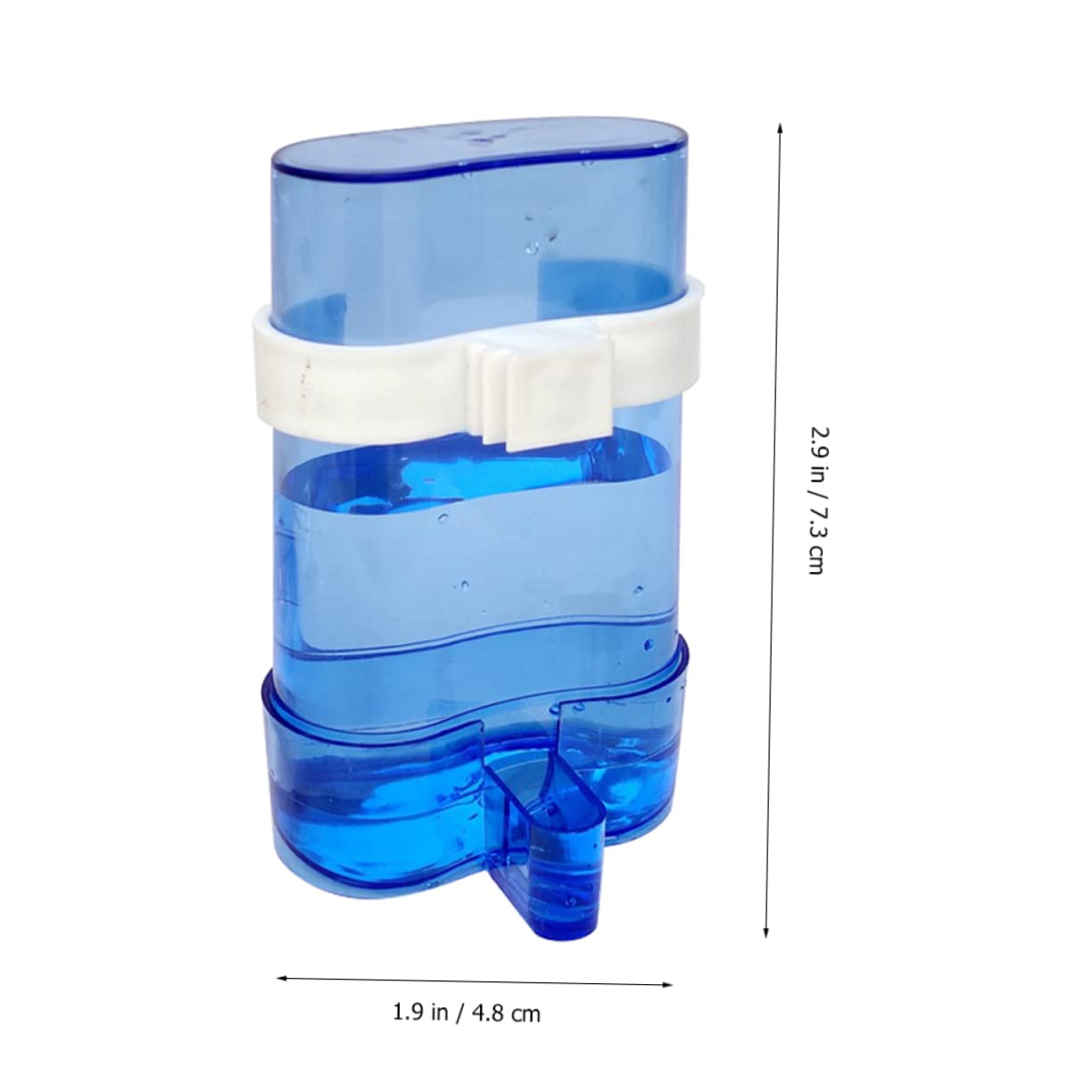 Comedero de Agua para Pájaros Automático 12 Piezas Plástico Azul | Botella Colgante Forma de Jaula, Instalación Sencilla, Uso Interior y Exterior
