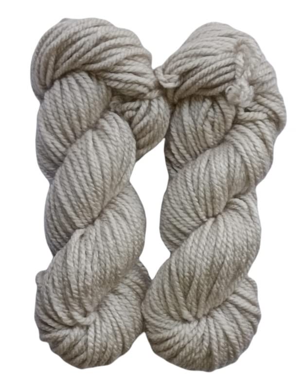 Ganga Motu Thick Chunky Wool Hand Knitting Yarn 500 Gram Light Muddy White Wool Best Used with Crochet Needles