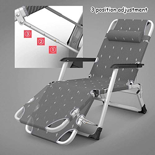 Chaise Longue de terrasse pliante Zero Gravity, fauteuil de camping réglable