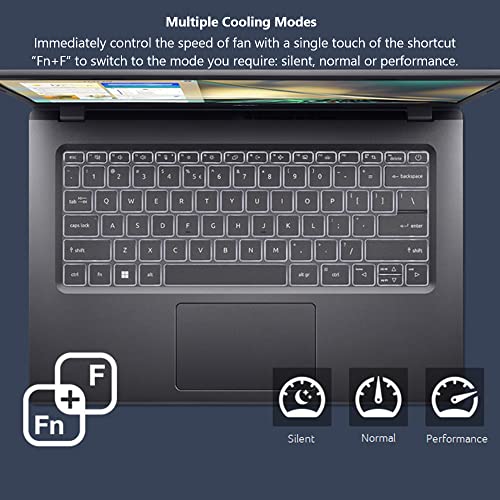Image of Acer Aspire 5 A514-55-545G Slim Laptop | 14.0 inch Full HD IPS Display | 12th Gen Intel Core i5-1235U | 8GB DDR4 | 512GB NVMe Gen 4 SSD | 802.11ax Wi-Fi 6E | Thunderbolt 4 | Backlit Keyboard | Win 11 Home