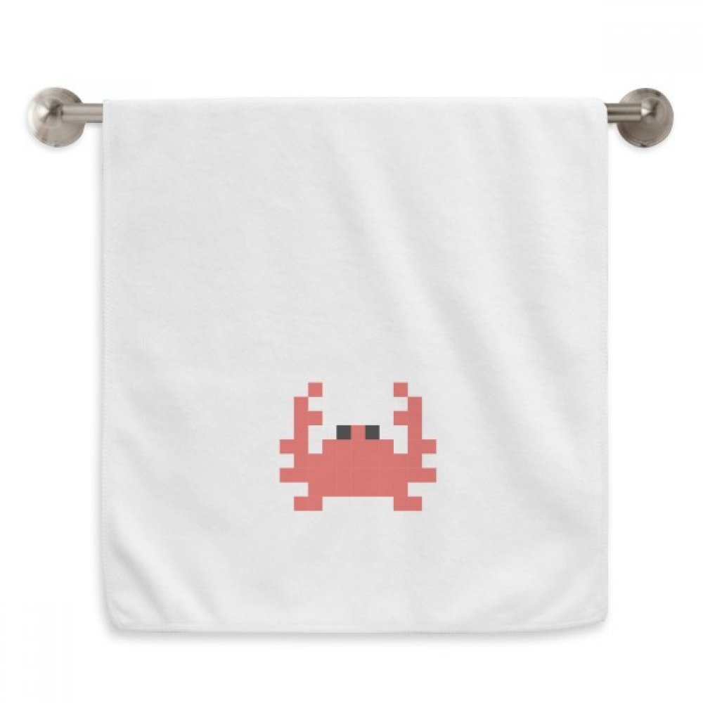 Serviettes moelleuses crabe pixel imprimé haut de gamme 13x29 inch linge de toilette blanc
