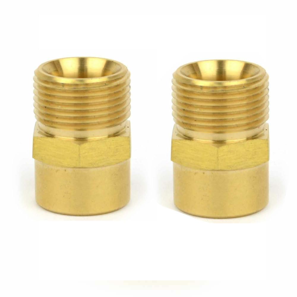 GULUANT 2 Pack Replacement 4000 PSI Pressure Washer M22 x 3/8 Inch FNPT Brass Adapter for Interstate Pneumatics PW7151