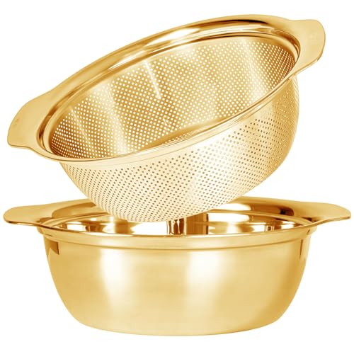 Paoli 304 Stainless Steel Microporous Colander With Handle cover