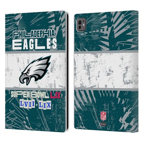 Étui portefeuille iPad Pro 11 M4 NFL Eagles cuir Apple 2024 2025