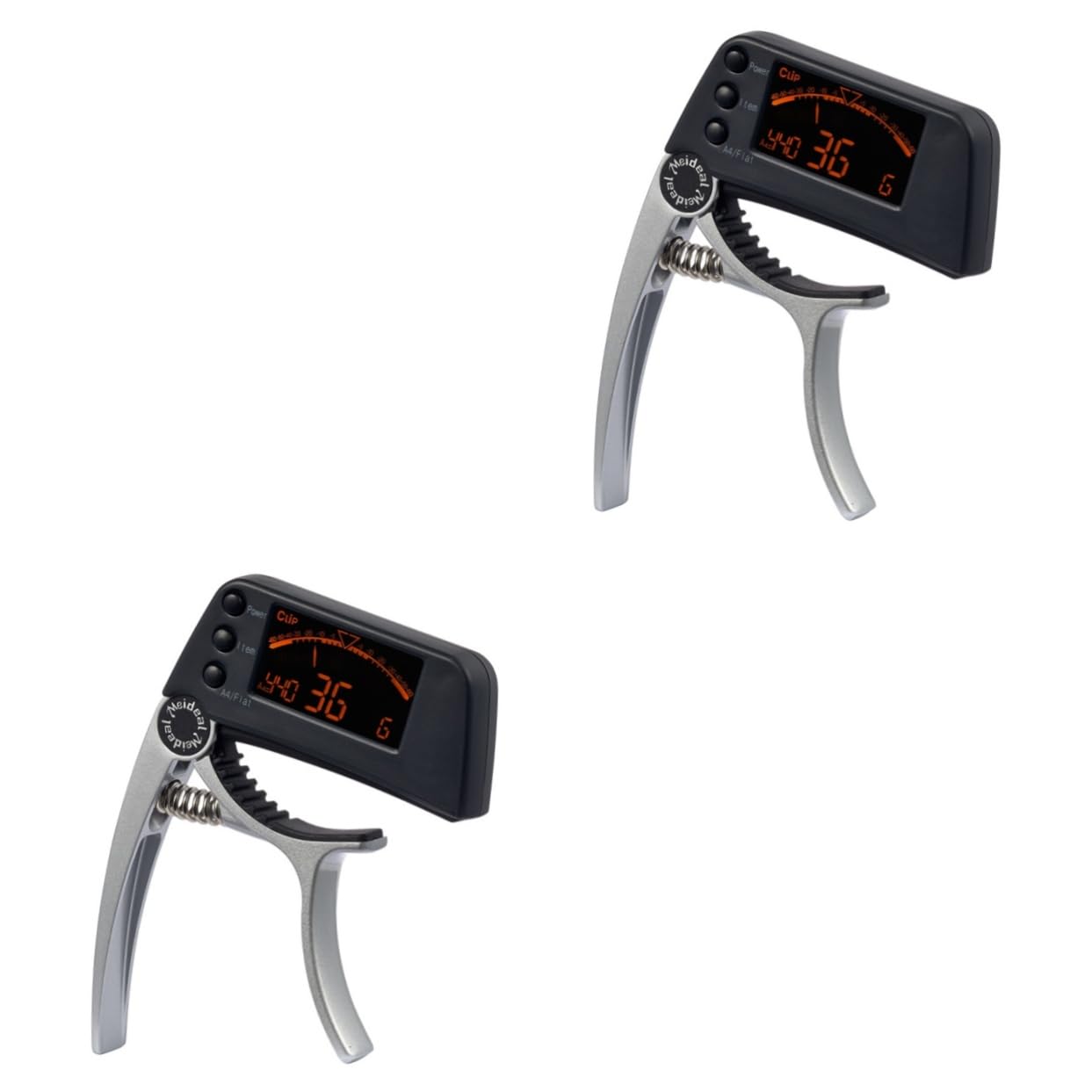 2pezzi Accordatore e Capo Elettronico Display Lcd Tuner Clip Chitarra Ukulele e Banjo Strumento Sensibilità