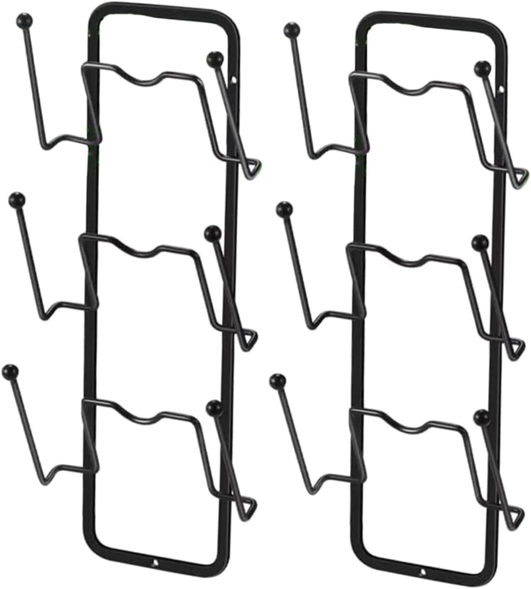 2pcs Decorative Pan Cover Rack Pot Lid Organizer for Kitchen Cabinet Wall Mount