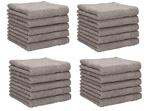 Betz Paquete De 20 Toallas Faciales Neapel 30x30cm 100 Algodón Gris Piedra Betz Paquete De 20 Toallas Faciales Neapel 30x30cm 100 Algodón Gris Piedra