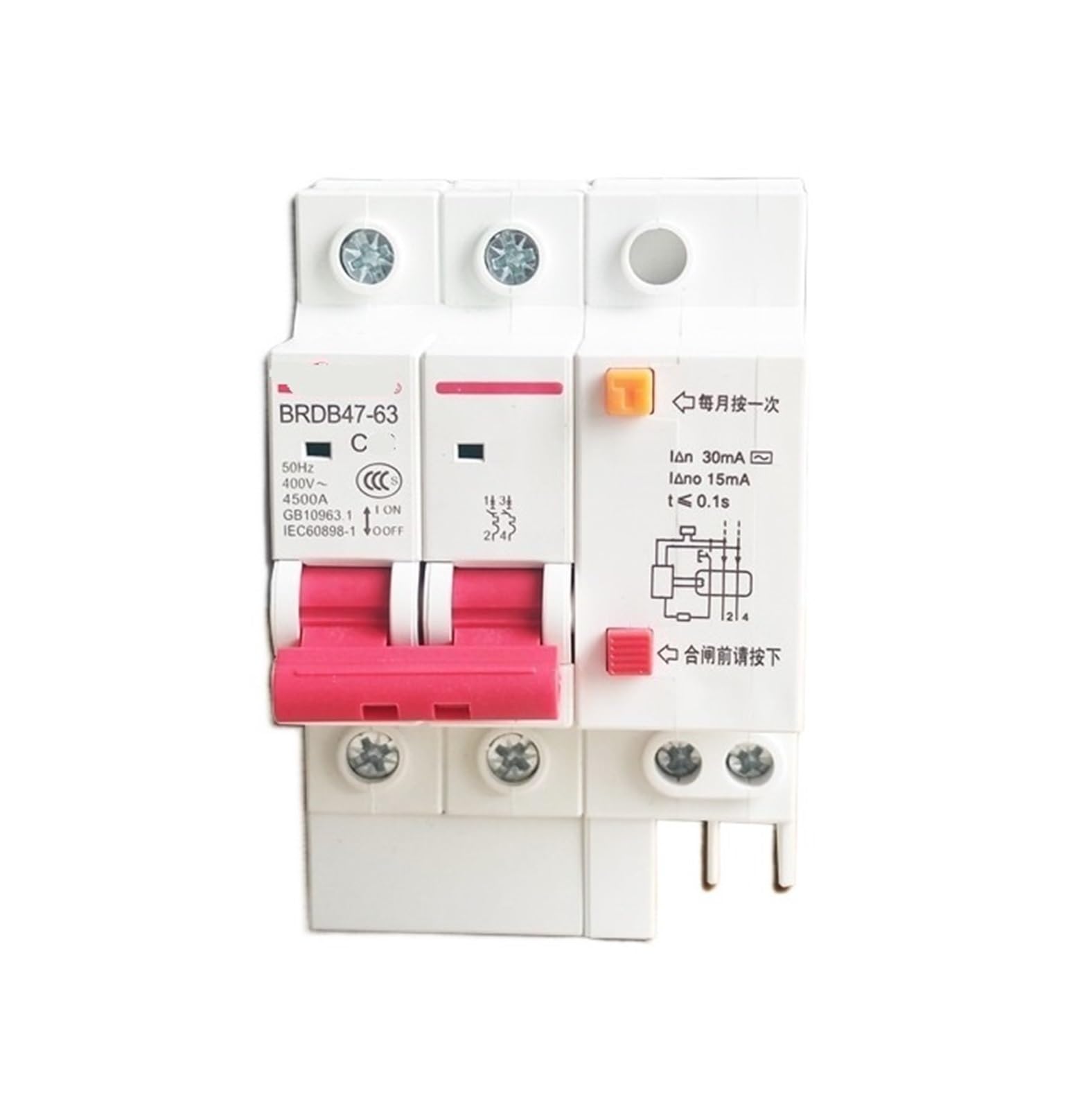 JNVFTCUX DZ47-2P Small Circuit Breaker/Leakage Breaker 6-63A Low Voltage(DZ47-2P-32A)