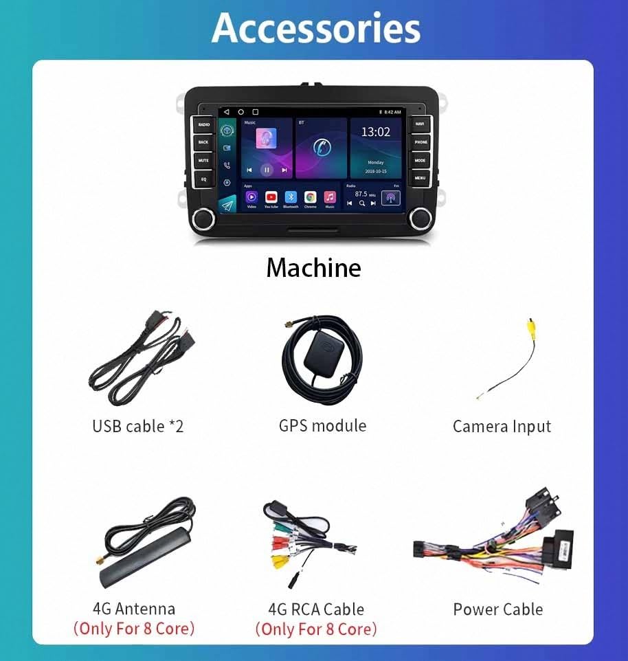Estéreo de automóvil para VW Seat Leon Alhambra con GPS 2G 32G Airplay 7