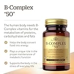 Solgar B-Complex “50”, 100 Vegetable Capsules - Energy Metabolism, Cardiovascular Support, Nervous System Support - Non-GMO, Vegan, Gluten Free, Dairy Free, Kosher - 100 Servings - Image 3