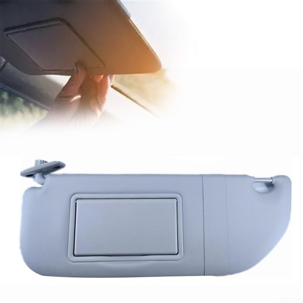 Parasole sinistro per Citroën C3 - 98038433DS Ricambio Lato Conducente con Specchio Telaio ABS e Copertura in Tessuto Oxford